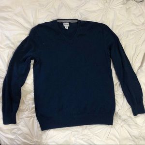 Navy Blue V-Neck Sweater